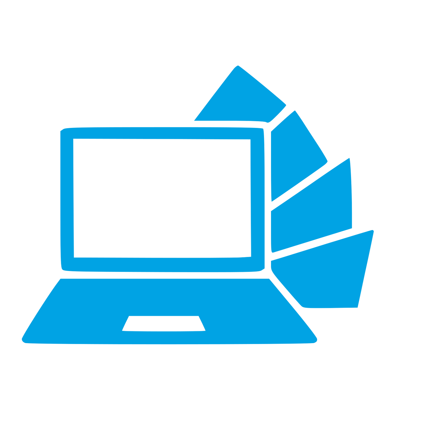 Laptop Color Swatches Logo #00a3e4