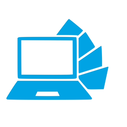 Laptop Color Swatches Logo #00a3e4