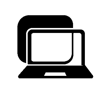 Layered Laptop Tablet Logo