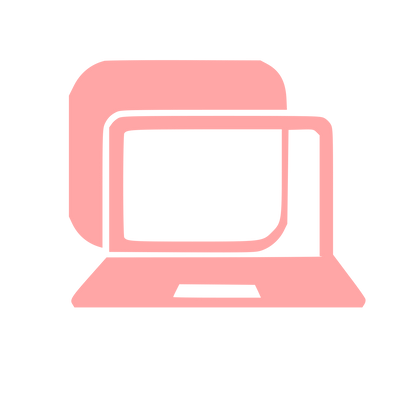 Layered Laptop Tablet Logo #ffa6a6