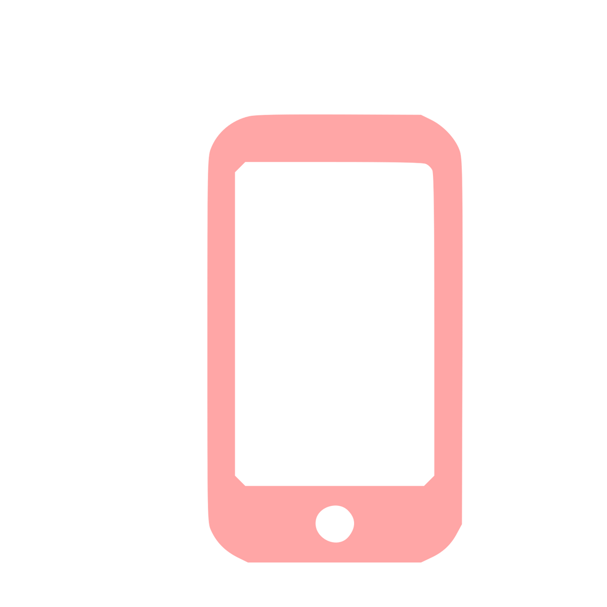 Smartphone Mobile Device Logo #ffa6a6