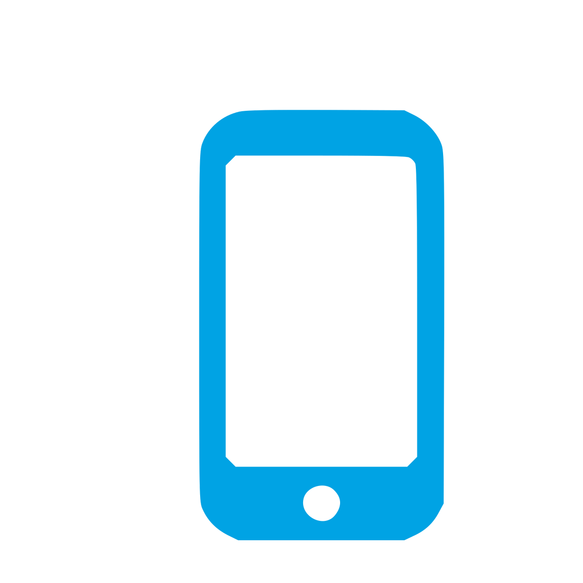 Smartphone Mobile Device Logo #00a3e4
