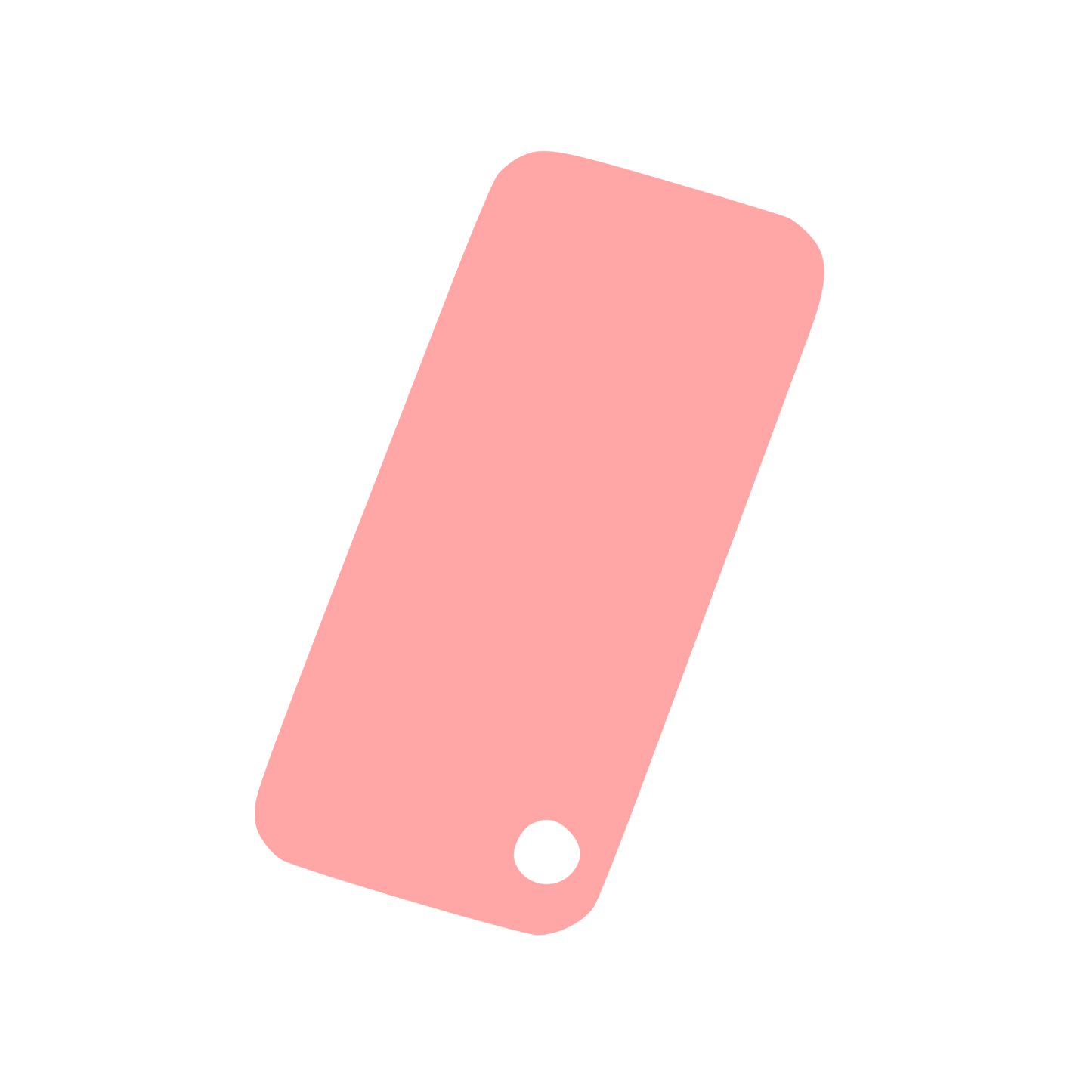 Tilted Smartphone Logo #ffa6a6