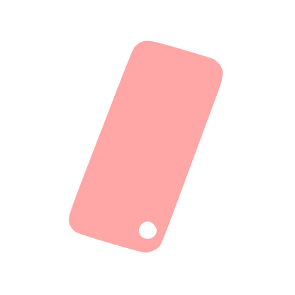 Tilted Smartphone Logo #ffa6a6