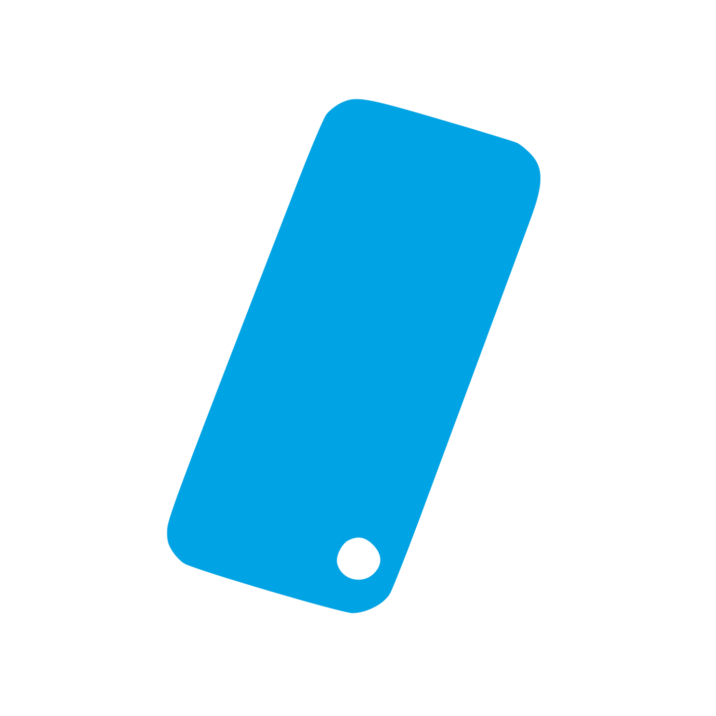 Tilted Smartphone Logo #00a3e4