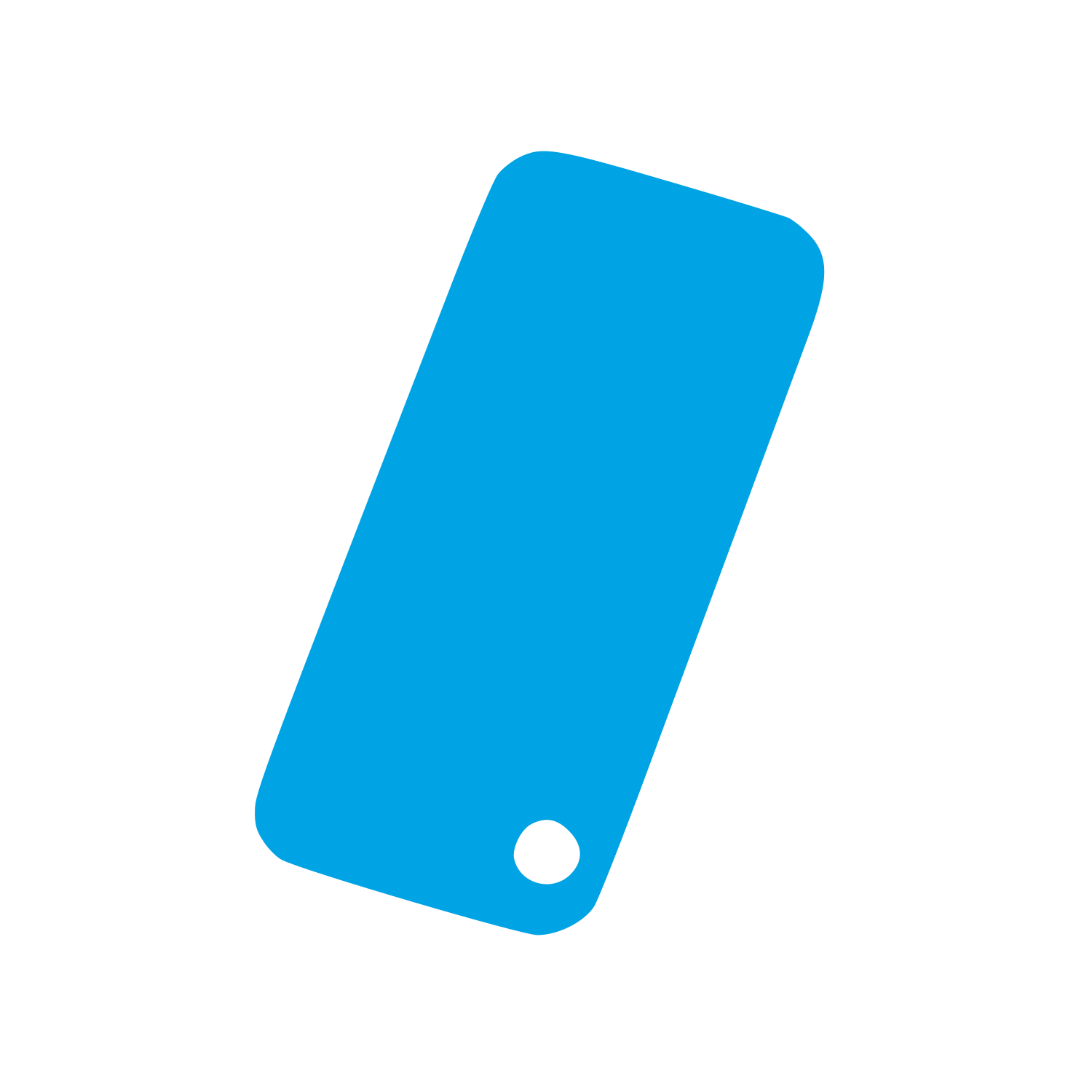 Tilted Smartphone Logo #00a3e4