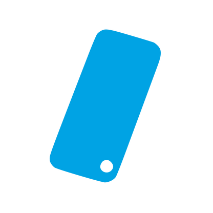 Tilted Smartphone Logo #00a3e4