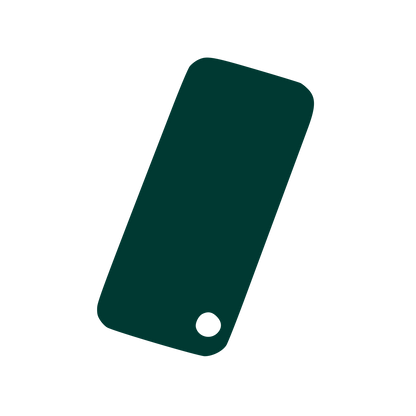 Tilted Smartphone Logo #003932