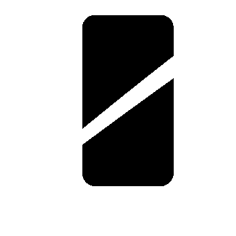 Split Diagonal Smartphone Logo