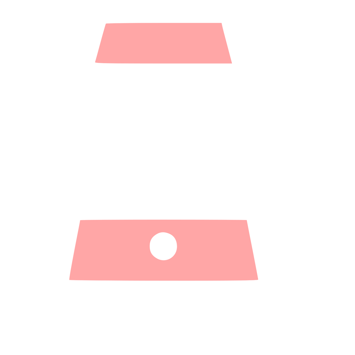 Minimalist Smartphone Logo #ffa6a6