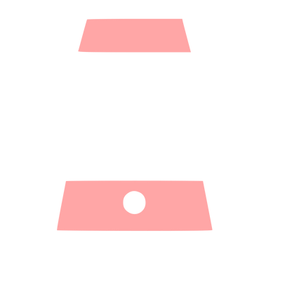 Minimalist Smartphone Logo #ffa6a6