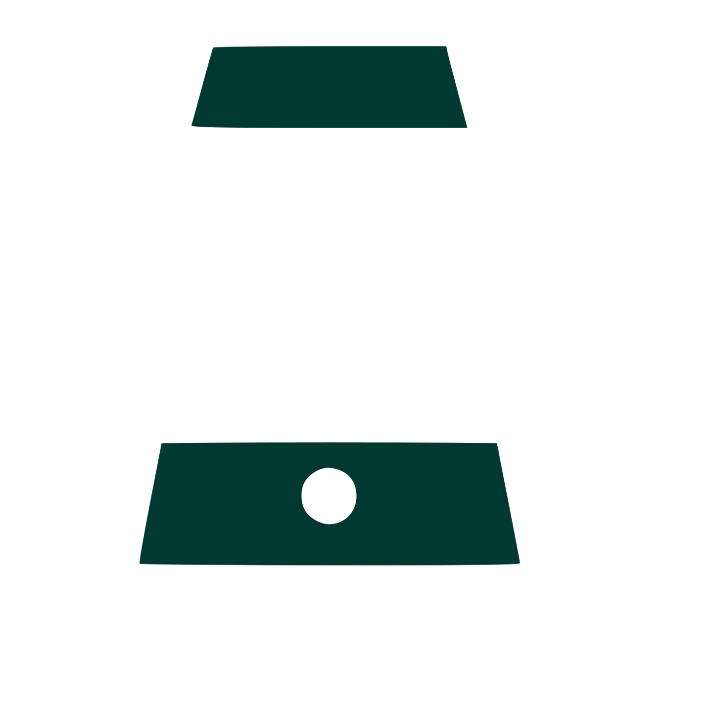 Minimalist Smartphone Logo #003932