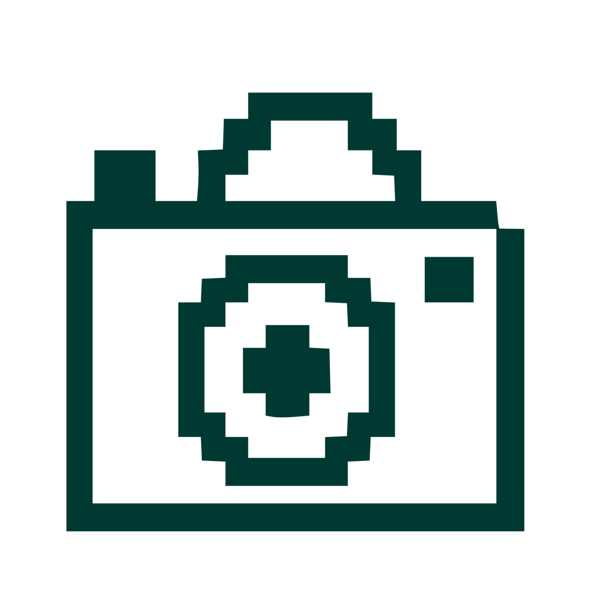 Pixel Camera Logo #003932