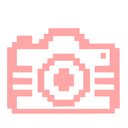 Pixel Camera Logo #ffa6a6