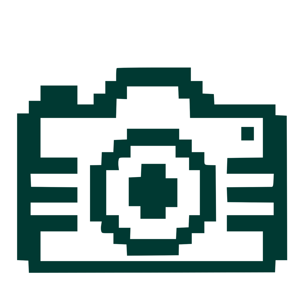 Pixel Camera Logo #003932