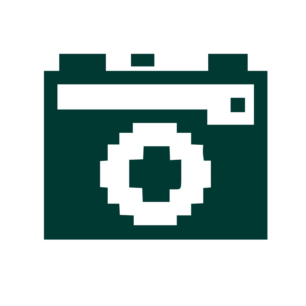 Pixel Camera Logo #003932