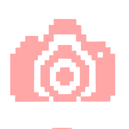Pixel Camera Logo #ffa6a6