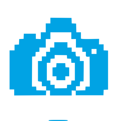 Pixel Camera Logo #00a3e4