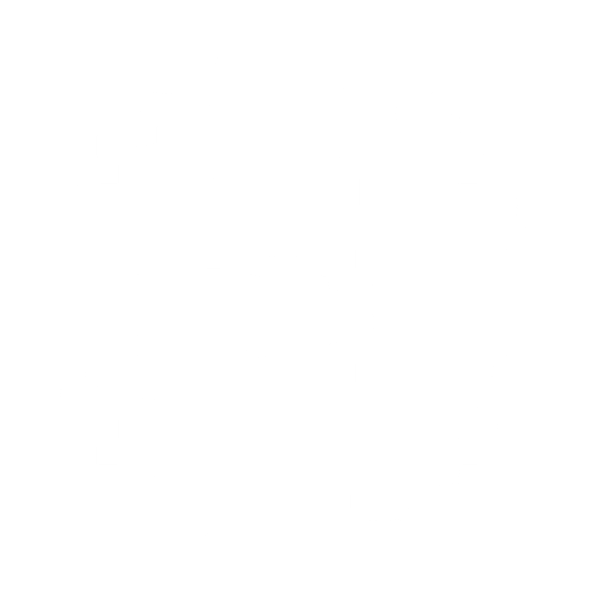 Pixel Camera Circle Logo #ffffff
