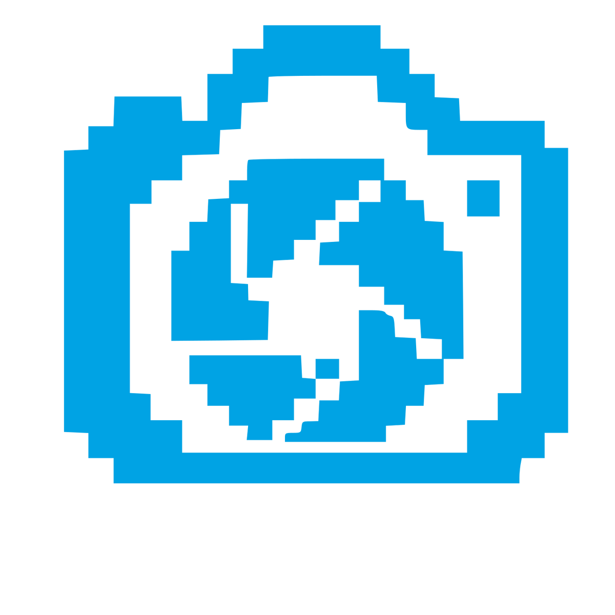 Pixel Camera Lens Logo #00a3e4