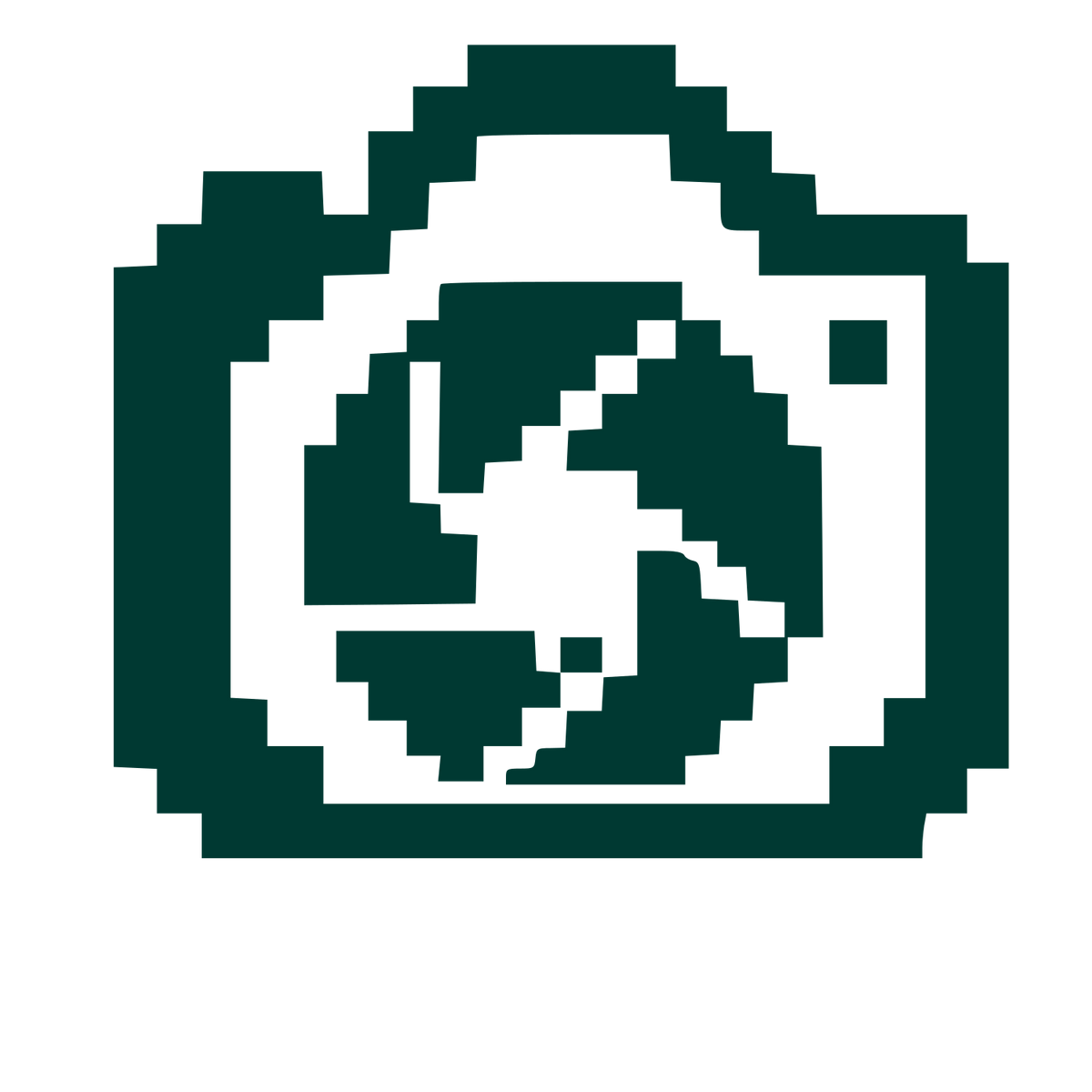 Pixel Camera Lens Logo #003932