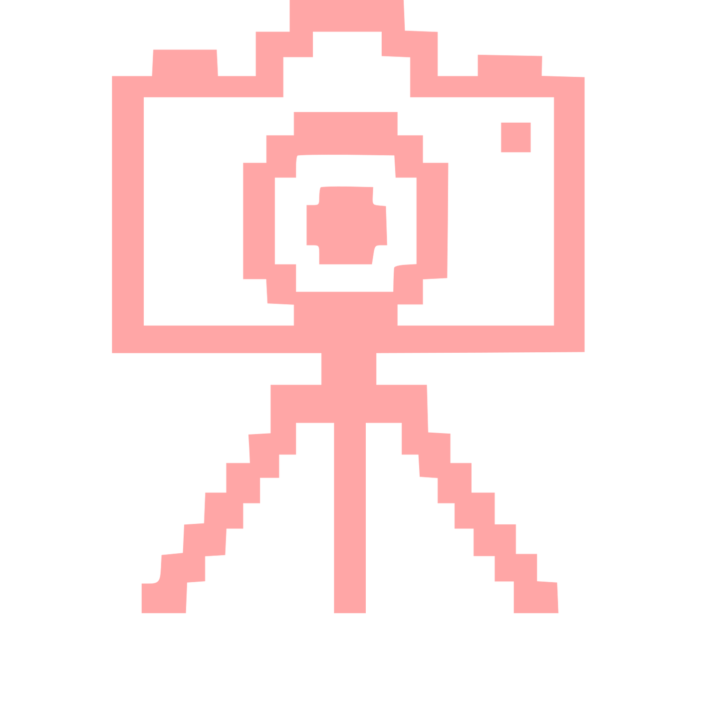 Pixel Camera Tripod Logo #ffa6a6