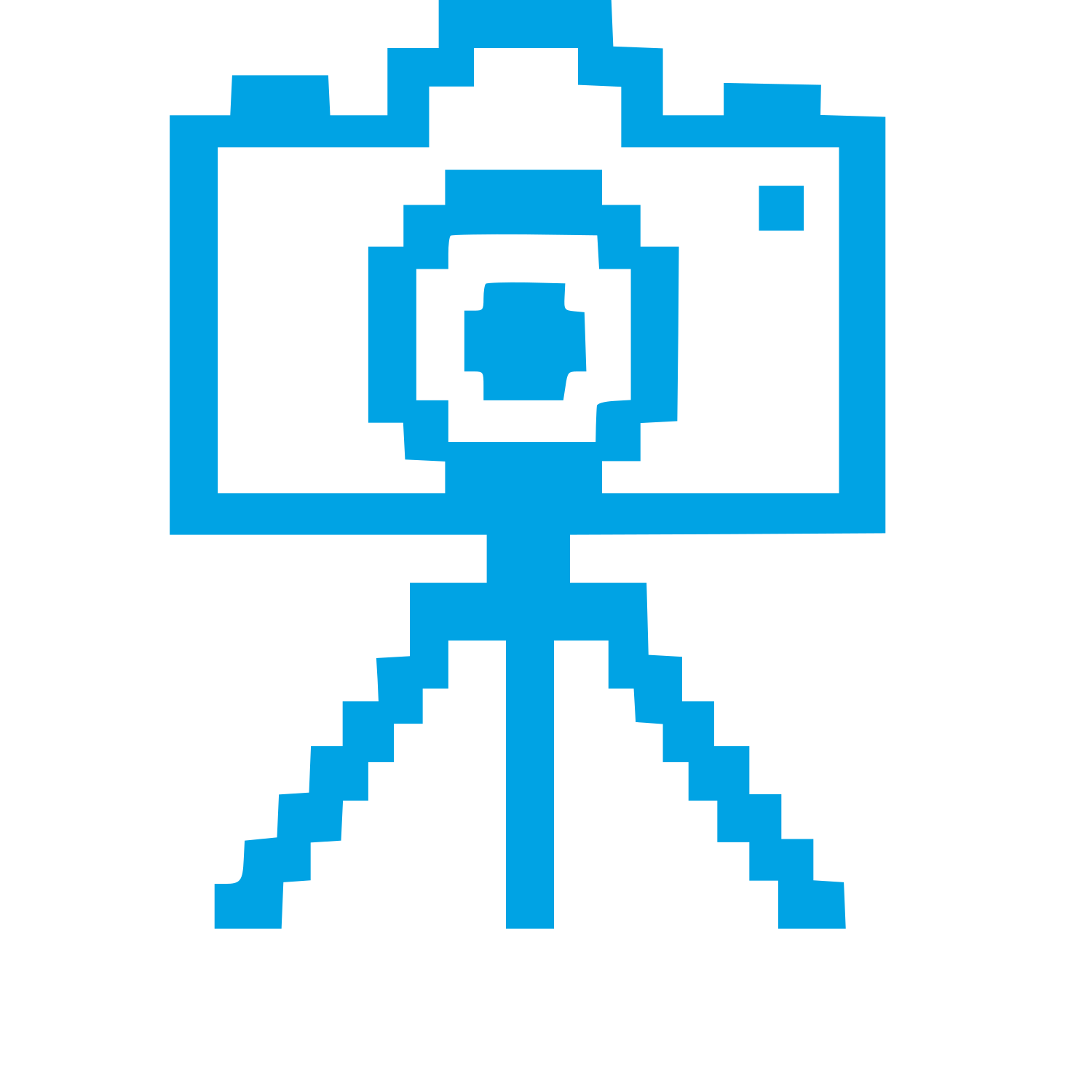 Pixel Camera Tripod Logo #00a3e4