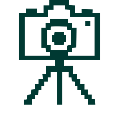 Pixel Camera Tripod Logo #003932