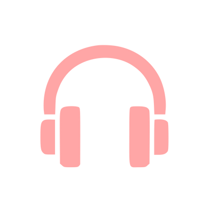 Bold Headphones Logo #ffa6a6