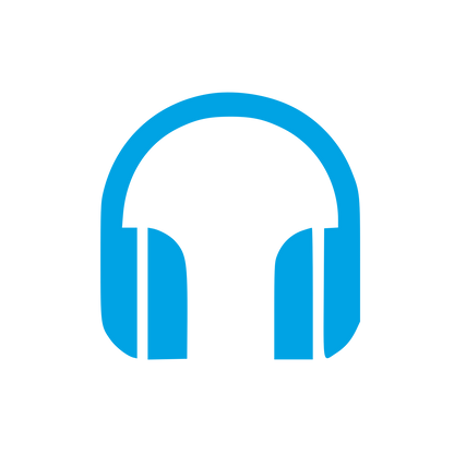 Headphones Bold Logo #00a3e4