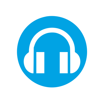 Headphones Circle Logo #00a3e4