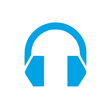 Headphones Bold Logo #00a3e4