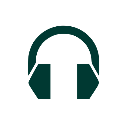 Headphones Bold Logo #003932