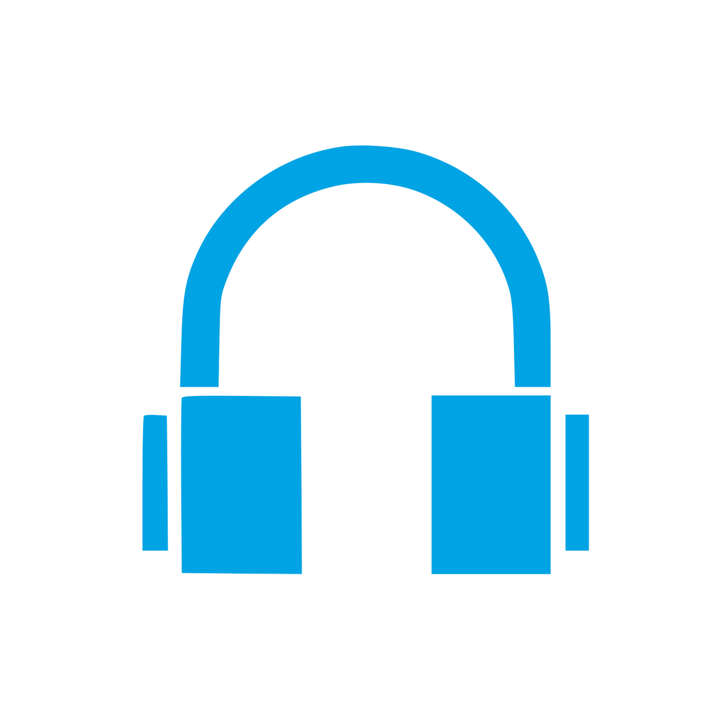 Headphones Audio Logo #00a3e4