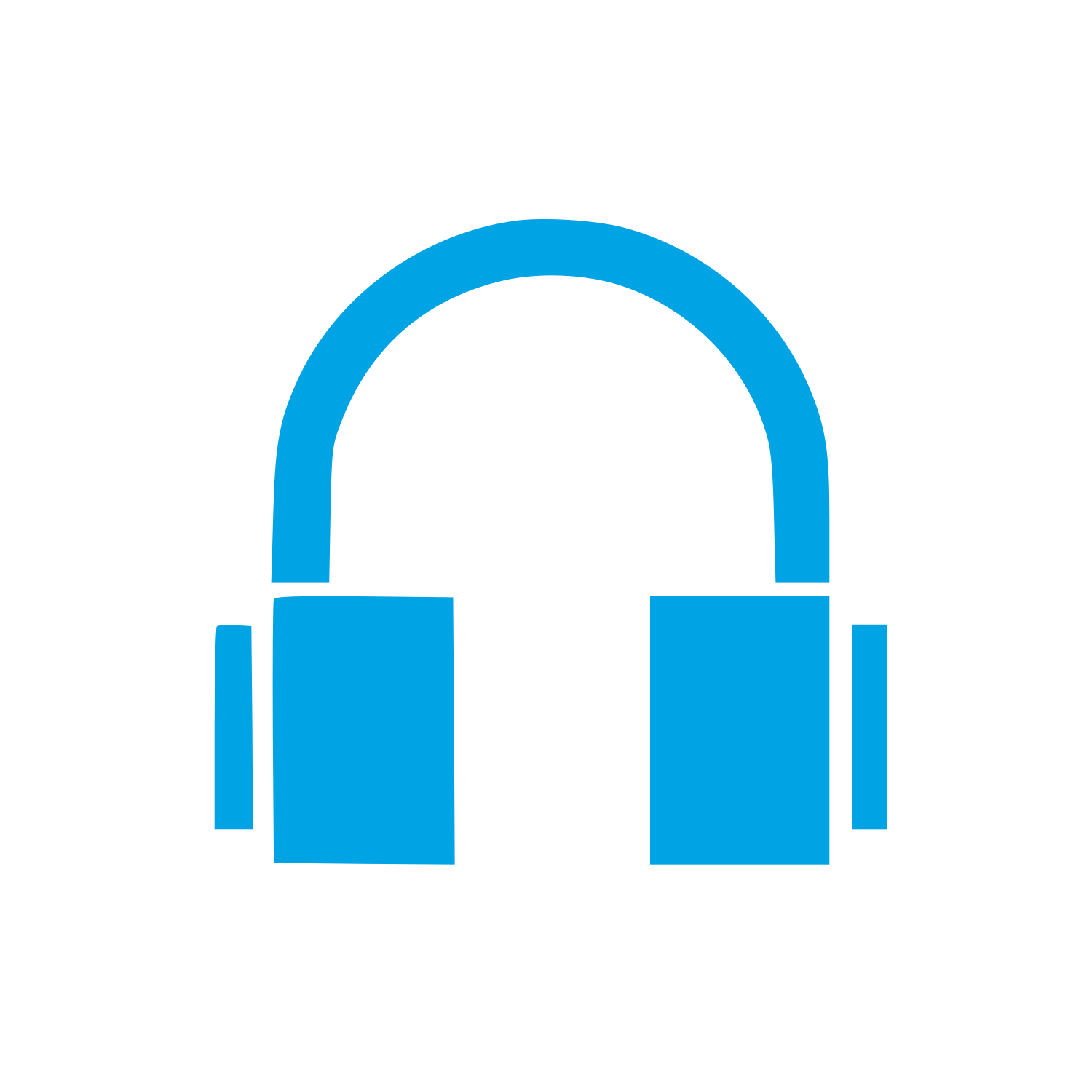 Headphones Audio Logo #00a3e4