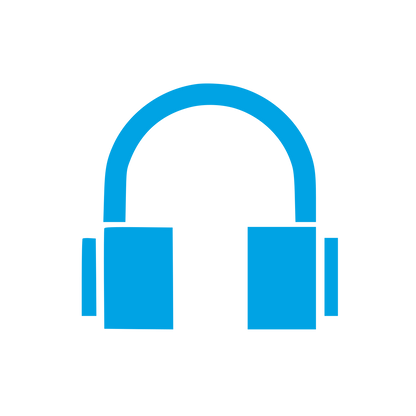 Headphones Audio Logo #00a3e4