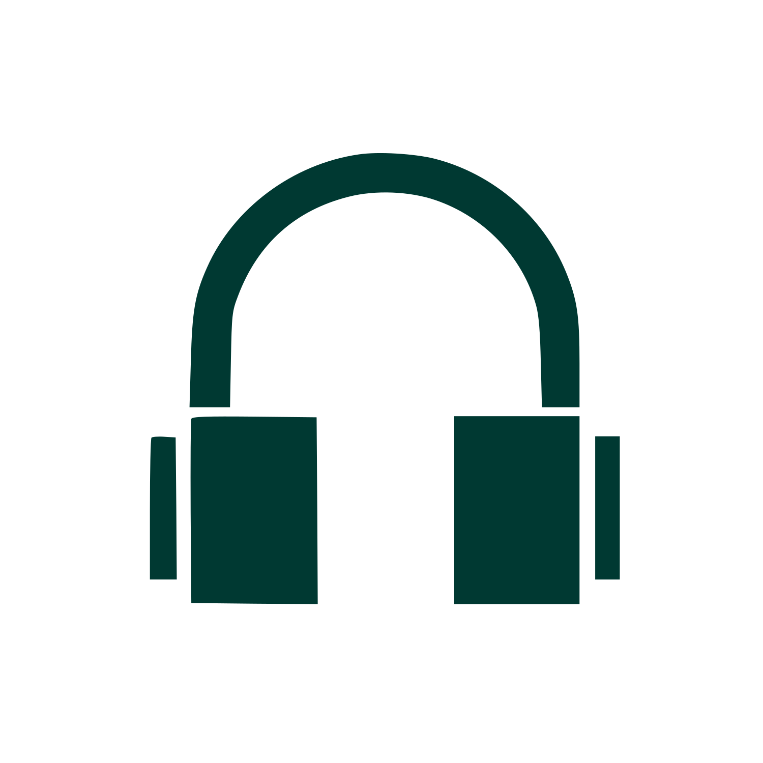 Headphones Audio Logo #003932