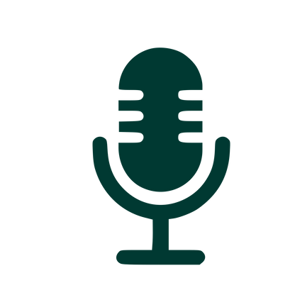 Retro Microphone Pictogram Logo #003932