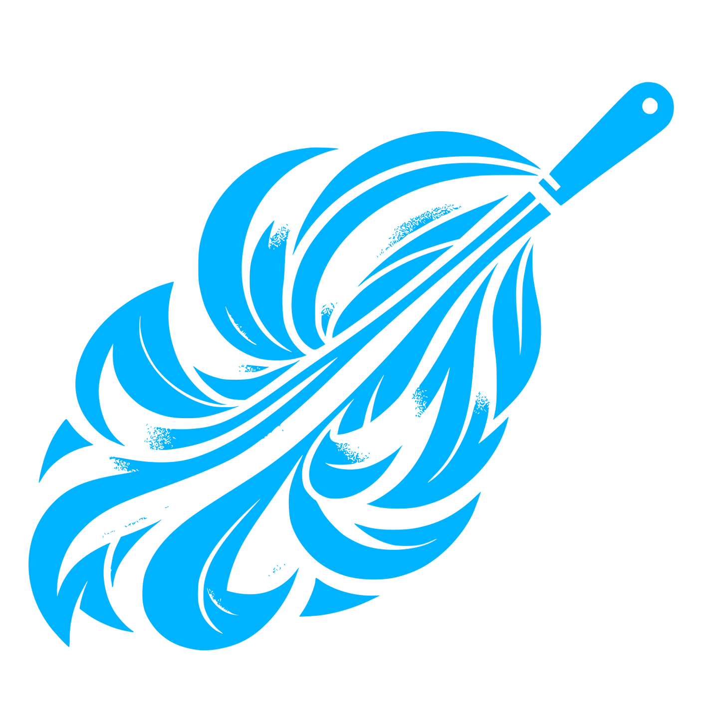 Feather Cleaning Logo #00B3FF