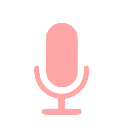 Microphone Stand Pictogram Logo #ffa6a6