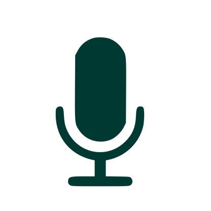 Microphone Stand Pictogram Logo #003932