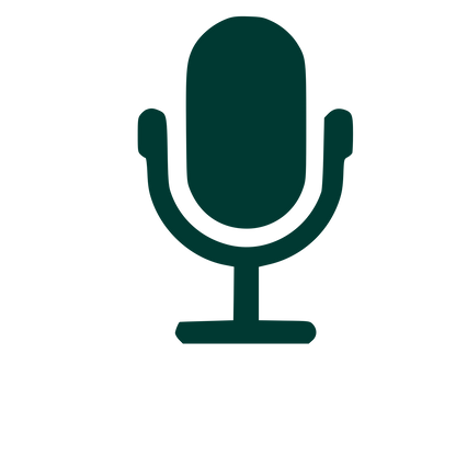 Microphone Pictogram Logo #003932