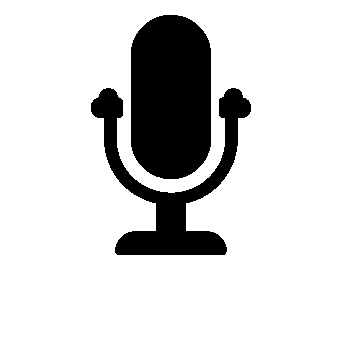 Microphone Stand Pictogram Logo