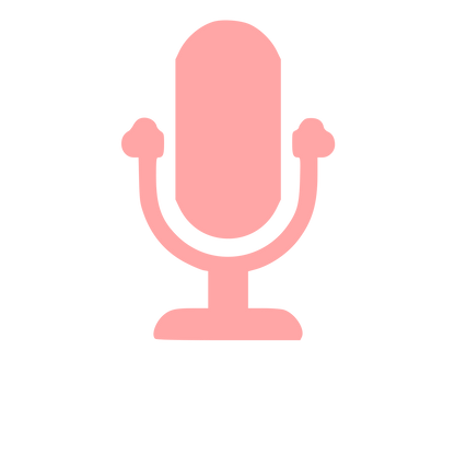 Microphone Stand Pictogram Logo #ffa6a6