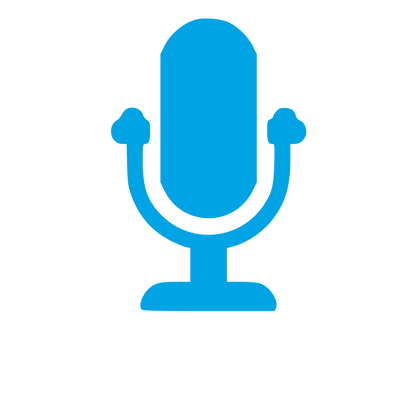 Microphone Stand Pictogram Logo #00a3e4