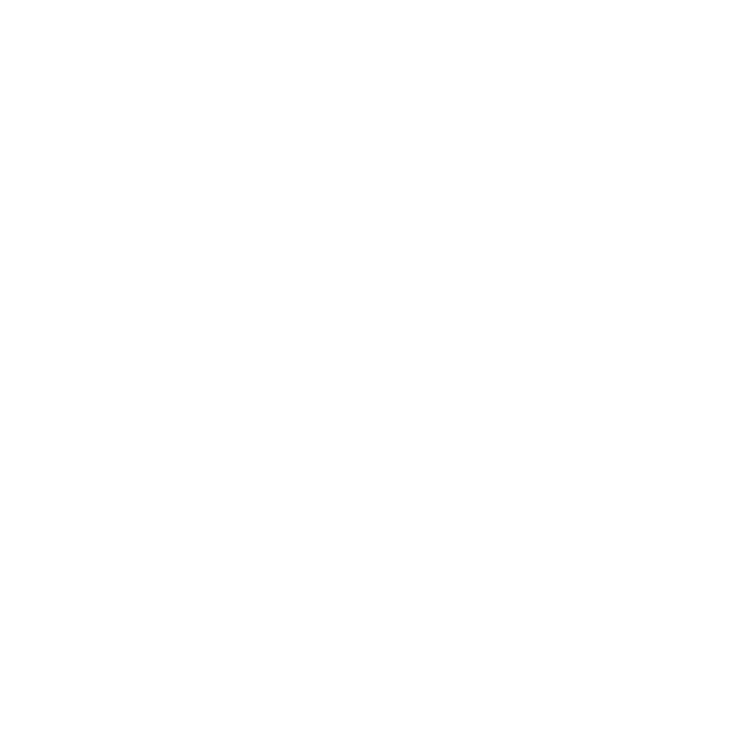 Microphone Stand Pictogram Logo #ffffff