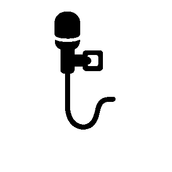 Lavalier Microphone Clip Logo