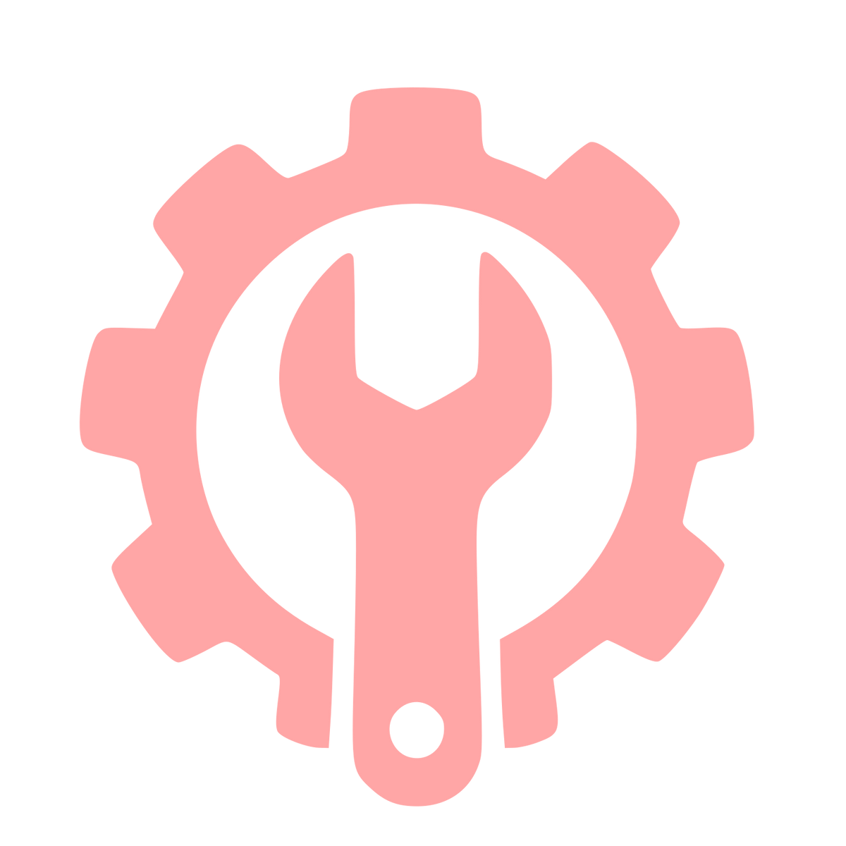Gear Wrench Settings Logo #ffa6a6