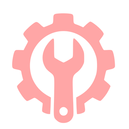 Gear Wrench Settings Logo #ffa6a6