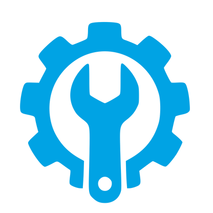 Gear Wrench Settings Logo #00a3e4